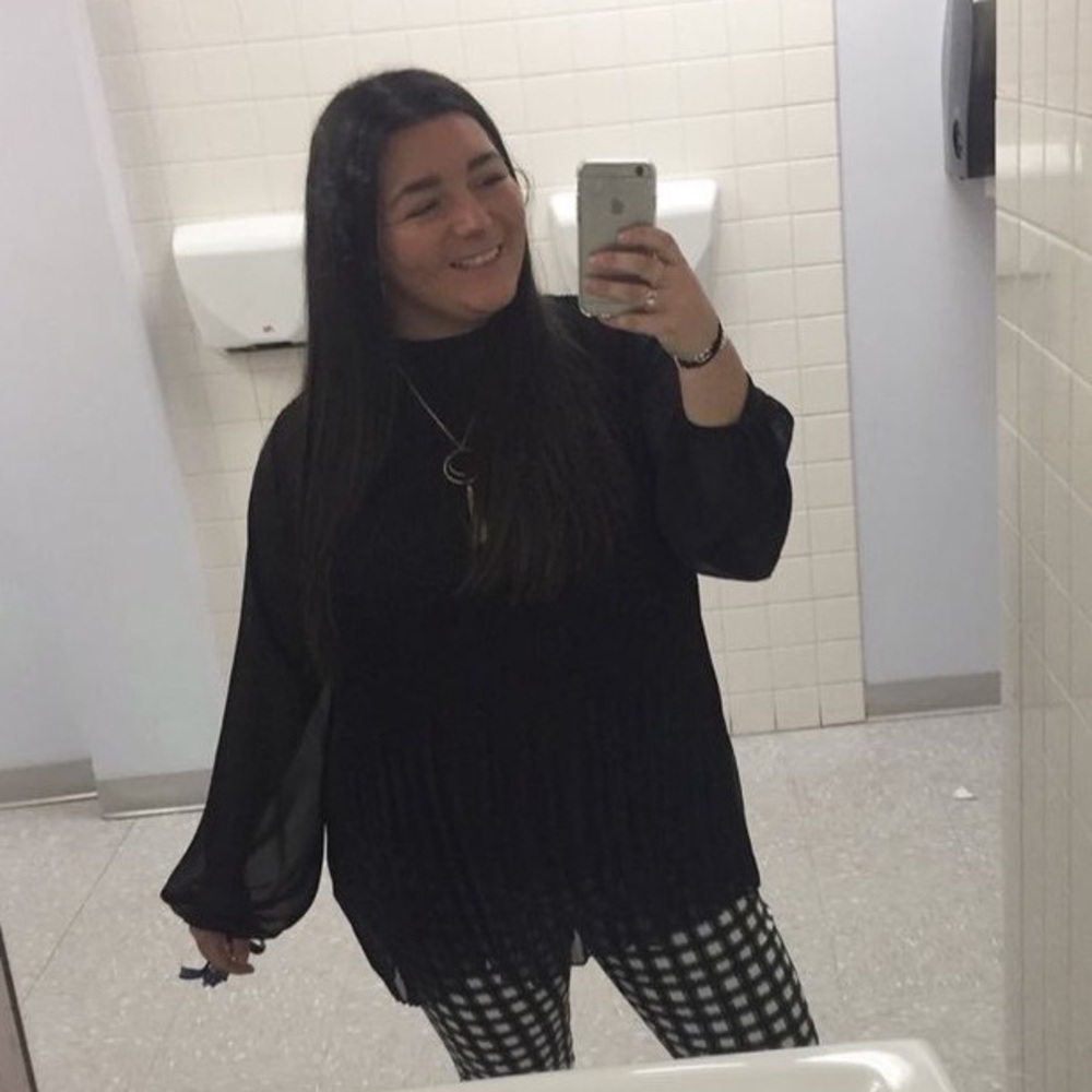 Black sheet blouse